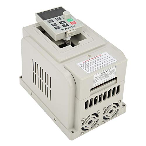 Variable Adjustable-Frequency Drive VFD Speed Drive Inverter Controller for Single-Phase 1.5kW AC Motor 220VAC