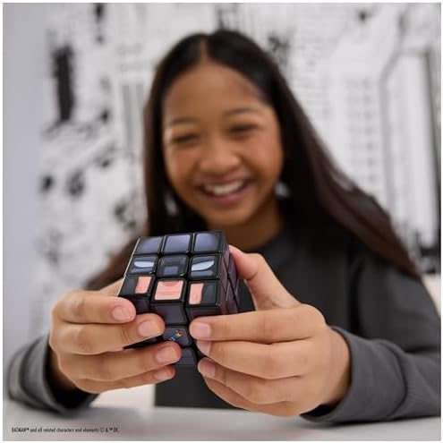 Cubers Batman 3X3 - Jeu Casse-Tête Adulte Et Enfant - Rubiks Cube Magique - Puzzle 3x3 Original - Jouet Batman DC - Puzzle Résolution de Problème - Jeu Enfant 8 Ans et +