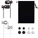 KEKU Wired in-Ear Headphones Magnetic Headphones, 2 Packs with Smart Remote Control and Microphone, Stereo Isolation, for Smartphones, laptops, Games, All 3.5mm Interface Devices