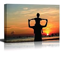 Canvas Wall Art Father's Day Theme Canvas Prints Home Artwork Decoration for Living Room Bedroom - 12x18 inches
