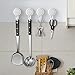 LUXEAR Suction Cup Hooks Reusable Suction Hooks for Shower Wall Vacuum Bathroom Suction Holder Removable Window Glass Door Suction Hanger for Bathroom Kitchen Heavy Duty Hook for Wreath (4 Pack)