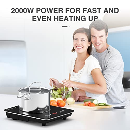 VBGK Portable Induction Cooktop With Ultra Thin Body, Low Noise Hot