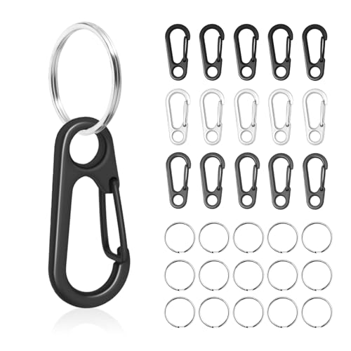 15 Set Key Ring Keychain Carabiner Clip 3/4