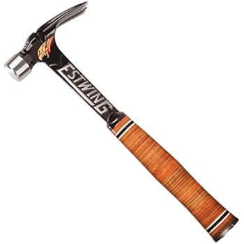 Estwing Ultra Series Hammer - 15 oz Short Handle Rip Claw with Smooth Face & Genuine Leather Grip - E15SR