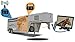 TadiBrothers 9 Inch Horse Trailer Monitor with 2 Wireless Mounted RV Backup Cameras