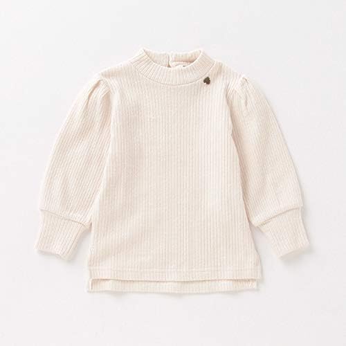 Amazon Co Jp オーガニックコットン ハイネックプルオーバー オフ ホワイト 80 服 ファッション小物