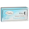 Carlson Labs Key-E Suppositories with Natural Vitamin E, 24 Count (Pack of 3) , Carlson-kieh