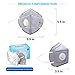 Dust Mask Disposable, WU-MINGLU N95 Particulate Respirator Face Safety Masks with Exhalation Valve 5 Layer Activated Carbon Air Filter Adjustable Earloop (20 Pack)