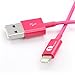 [Apple MFI Certified] 1byone Lightning to USB Cable 3.3 Feet (1 Meter) for iPhone 7 7 Plus 6s 6 Plus 5s 5c 5, iPad mini, iPad Air, iPad Pro, iPod touch 6th Gen / nano 7th Gen, Pink