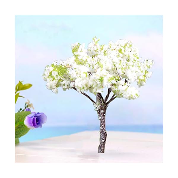 VOSAREA Micro Landschaft Ornament Kunststoff Künstliche Miniatur Baum für Garten Moos Bonsai Hause DIY Dekoration (Birne… – Bild 3