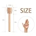 Mini Wood Honey Dipper Sticks Server for Honey Jar Dispense Drizzle Honey Individually Wrapped 3 Inch 12 Pack