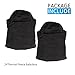 [2-PACK] Dimples Excel Thermal Fleece Ski Balaclava Face Mask for Skiing Snowboarding Motorcycle Cycling Mountaineering Hunting Winter Sport (2 Pack) (Thermal Fleece Version (Black + Black))