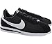 Nike Men's Cortez Basic Nylon Black/White/Metallic Silver Casual Shoe 11