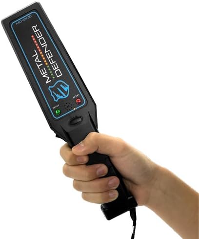 Security Scanner, Hand Held Metal Detectors with 16 LED Metal Indicator Lights and Adjustable Sensitivity