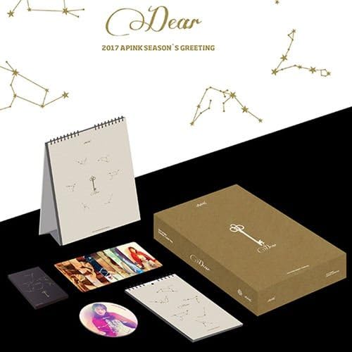 APINK 2017 SEASON'S GREETINGS Desk Calendar+Wall Calendar+Card+Circle Photo Card SEALED a pink