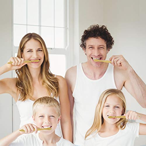 Bamboo Toothbrushes, Adult BPA-Free Soft Bristles Toothbrush, Eco-Friendly Alternative Toothbrushes for Guests or When… - Image 6
