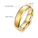 Zealmer Men's Classic Gold Band Ring Titanium Steel Ring Plain Wedding Band...