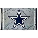 WinCraft Dallas Cowboys Metallic Silver Flag
