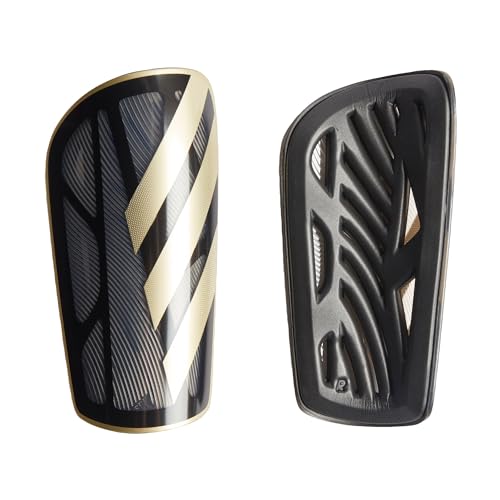 Unisex - Adulto Tiro Shinguard League, Black/Gold Metallic/White, S