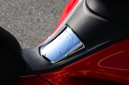 Amazon 1年保証付 Pcx用 Pcx125 ガソリンタンクカバー フューエルリッド メッキカバー Ainet製 タンクカバー 車 バイク