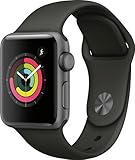 Apple Watch Series 3 - GPS - Space Gray Aluminum Case with Gray Sport Band - 42mm