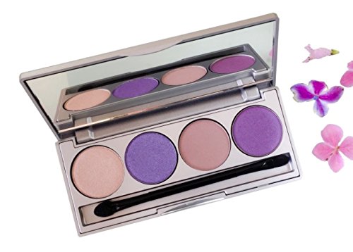 Honeybee Gardens Moon & Stars Refillable Eye Shadow Palette | Natural Ingredients | Gluten Free, Vegan, Paraben Free