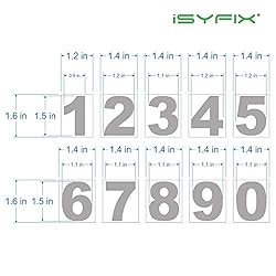 iSYFIX Gold Chrome Vinyl Numbers Stickers – 1.5