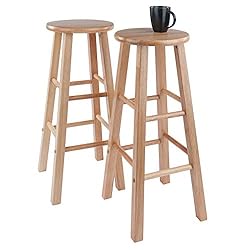 Winsome Element Bar Stools, 2-Pc Set, Natural