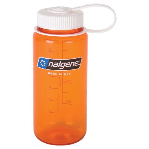 Nalgene Wm 1 Pt Orange W/white Lid