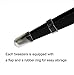 Mayxunbeauty 3 PCS Stainless Steel Slant Tip Tweezer, Eyebrow and Hair Remover (Black)