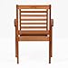 Amazonia Stackable Eucalyptus Chair Light Brown 23Lx25Wx35H