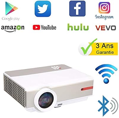 WiFi Proyector Android 1080P Video Proyector Full HD 5000 Lumen ...