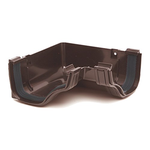 Polypipe Ogee ROG13 Extra Capacity Gutter Internal 90 Degree Angle Brown 130 x 70mm