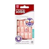 Kiss Everlasting French Nail Kit Medium Pearl Tip 28 Nails (6 Pack)