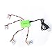 Noiposi 4pcs 3.7v 150mAH Lipo Battery with 6 in 1 Charger for JJRC H36 Eachine E010 GoolRC T36 NIHUI NH010 drone