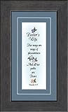 Pastor Wife Inspiration Saying based on Scripture Framed Gift for Clergy Appreciation with Honor and gratitude in Sacrificial Dedication