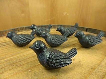 Building Hardware Group 4 Cast Iron Resting Bird Cabinet Pulls