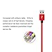 Mribo 3PACK (3+6+10)FT Lightning Cable Nylon Braided Charging Cable USB Cord for iPhone,iPad,iPod.New Version(Red)