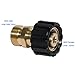 XZT 4500PSI Pressure Washer Accessories,Pressure Washer Adapter, Screw Nipple, M22 male/14mm to M22 female/15mm couplings for Sun Joe Connector