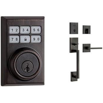 deadbolt smartcode kwikset handleset electronic clemente venetian cylinder bundle bronze san single