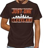 AM T-Shirts Men's Just One Before I Die Cleveland Football T-Shirt