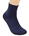 MSG Men’s 5 Pack Pure Color Comfort Thick Bamboo Fiber Crew Socks #ZR2 (Mixed01)