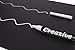 Creazive White Liquid Chalk Markers 6mm Reversible Fine/Chisel Tip - 4 Pack for Bistro Menu Board Mirror Whiteboard Glass Window Markers - Erasable Chalk Ink Pens For Kids & Artist