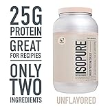 Isopure Zero Carb, Keto Friendly Protein Powder, 100% Whey Protein Isolate, Unflavored, 3 Pound