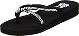 Yellow Box Women's Stormy Flip Flop, Black, 9 M US