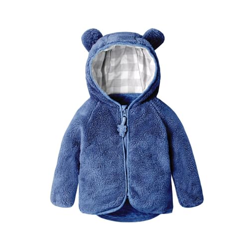 Volunboy Baby Boys Fleece Jacket Girls Zip Up Hoodies Infant Spring Bear Ear Coats Toddler Fall Outwear 6Months-3T