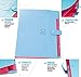 5 Pockets Expanding File Folders | Accordion Document & Paperwork Organizer, School & Office Supplies | A4 Letter Size, Button Closure |Storage Solution for Business, Home, Classroom |Pack of 5 Colors