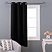 NICETOWN Blackout Roman Bathroom Curtain - Tie Up Shade Small Window Treatment Thermal Insulated for Home/Cafe Shop/Kitchen (Grommet Top Panel, 46 inches W x 63 inches L)