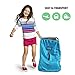 Glogex Durable Car Seat Travel Bag, Airport Gate Check, Easy-to-Carry, Backpack-Styled Shoulder Straps | Water-Resistant Ultra-Durable Polyester (Bright Blue)