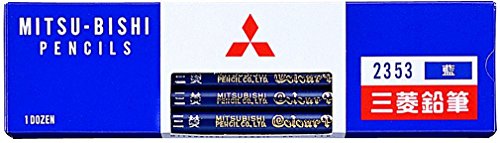 三菱鉛筆 色鉛筆 藍通し 藍色 12本入 K2353